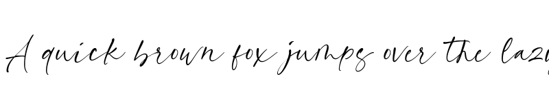 Preview of Hillary Kimber Regular font