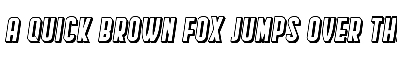 Preview of Hindenburg Condensed Shadow Italic font