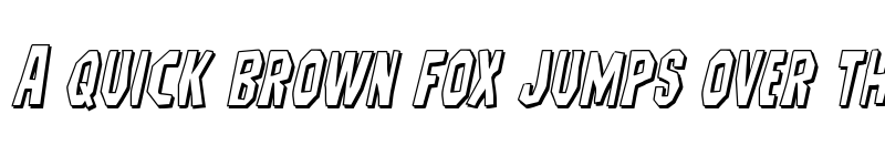 Preview of Hitchblock 3D Italic Italic font