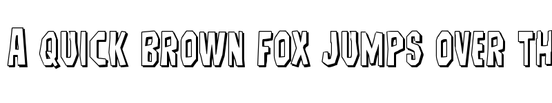 Preview of Hitchblock 3D Regular font