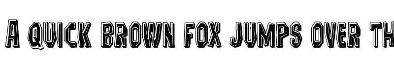 Preview of Hitchblock Bevel Regular font