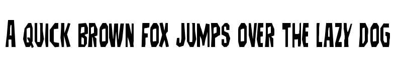 Preview of Hitchblock Condensed Condensed font