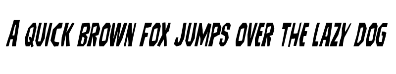 Preview of Hitchblock Condensed Italic Condensed Italic font