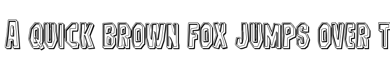 Preview of Hitchblock Engraved Regular font