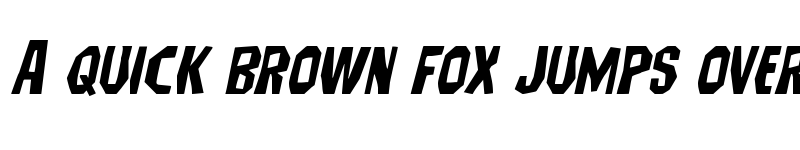 Preview of Hitchblock Expanded Italic Expanded Italic font