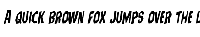 Preview of Hitchblock Rotalic Italic font