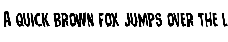 Preview of Hitchblock Rotated Regular font