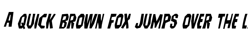 Preview of Hitchblock Staggered Italic Italic font