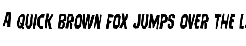 Preview of Hitchblock Staggered Rotated Regular font