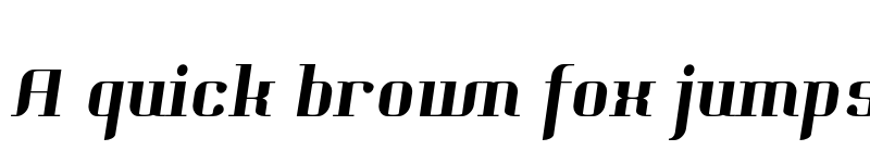 Preview of Hjet Italic font