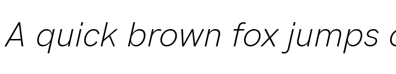 Preview of HK Grotesk Light Italic font