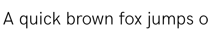 Preview of HK Grotesk Light font