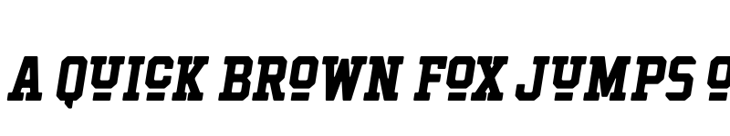 Preview of Hockeynight Serif Bold Ita font