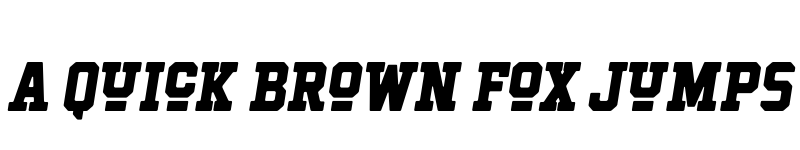 Preview of Hockeynight Serif ExtraBold Ita font