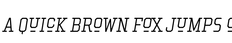 Preview of Hockeynight Serif Light Ita font