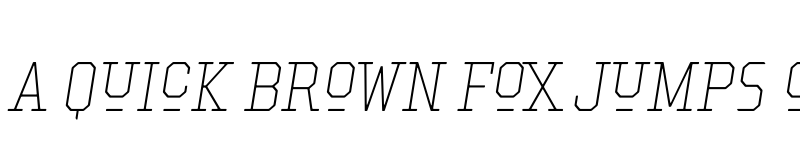 Preview of Hockeynight Serif Thin Ita font