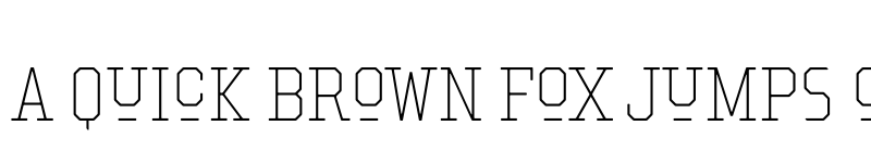 Preview of Hockeynight Serif Thin font