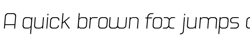 Preview of Hogira Extra Light Italic font