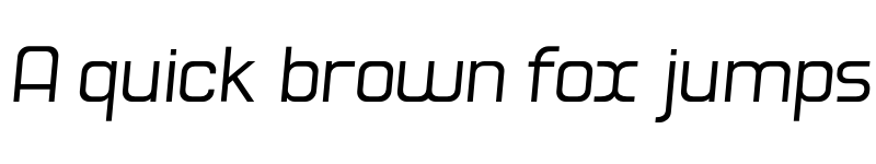 Preview of Hogira Italic font