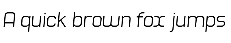 Preview of Hogira Light Italic font