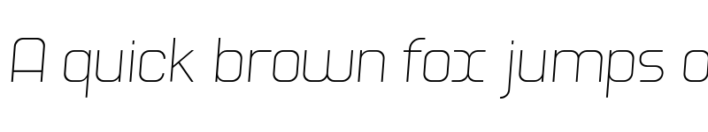 Preview of Hogira Thin Italic font