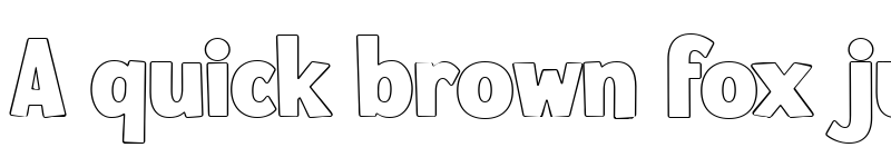 Preview of Hokuba Grabs Outline font