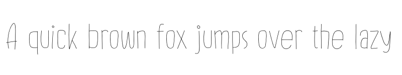 Preview of Homey Regular font