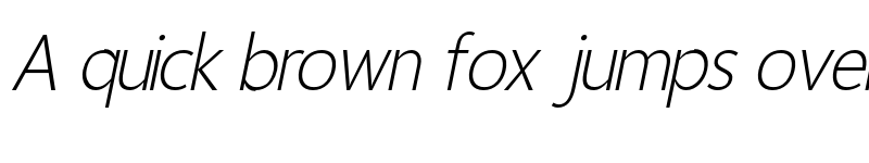 Preview of Homizio Nova Light Italic font