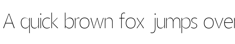 Preview of Homizio Thin font