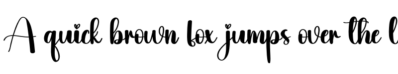 Preview of Hooked Regular font