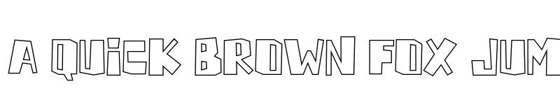 Preview of Horizone Outline Regular font