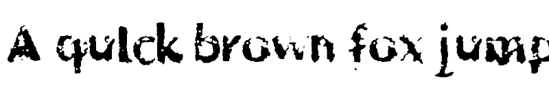 Preview of Horrendous Regular font