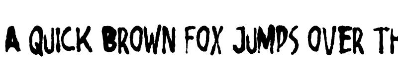 Preview of Horror Brush Regular font