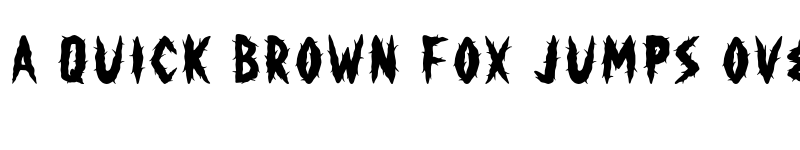 Preview of Horror Corpse Regular font