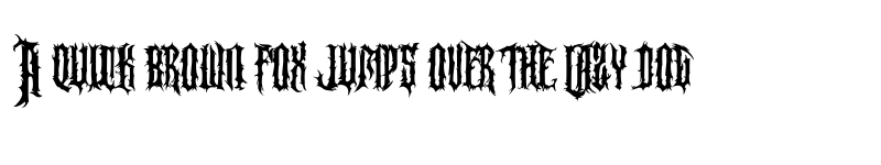 Preview of Horror Korpus Clean PERSONAL Regular font