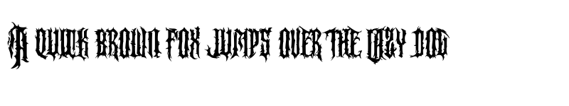 Preview of Horror Korpus PERSONAL Regular font