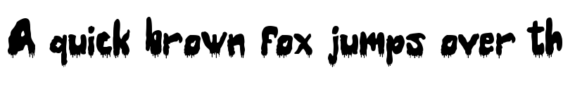 Preview of Horror Night Drip font