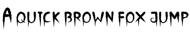 Preview of Horror Regular font