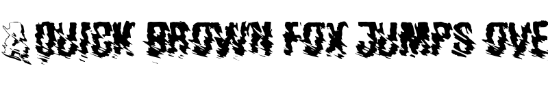 Preview of horrorCORE Regular font