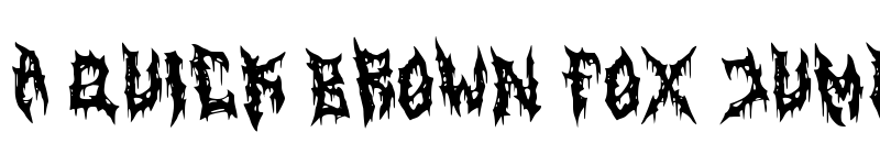 Preview of Horrorizer Regular font