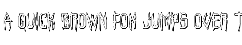 Preview of Horroroid 3D Regular font