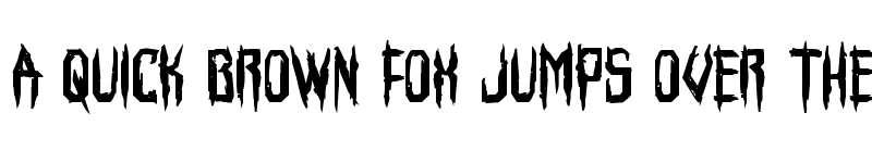 Preview of Horroroid Bold Bold font