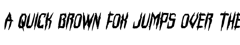 Preview of Horroroid Bold Italic Bold Italic font
