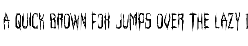 Preview of Horroroid Condensed Condensed font