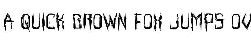 Preview of Horroroid Expanded Expanded font