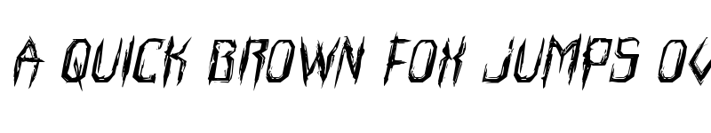 Preview of Horroroid Expanded Italic Expanded Italic font