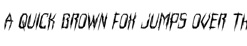 Preview of Horroroid Italic Italic font