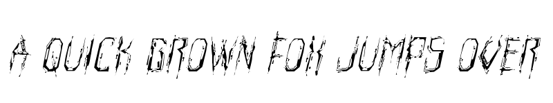 Preview of Horroroid Light Italic Light Italic font