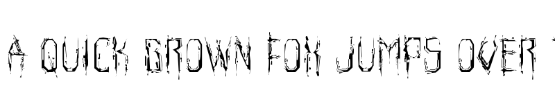 Preview of Horroroid Light Light font