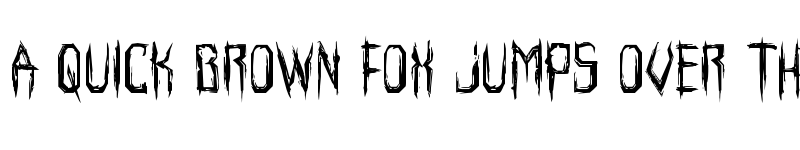 Preview of Horroroid Regular font